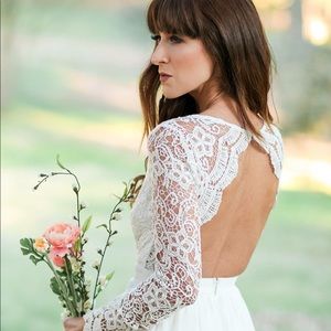 lulus boho wedding dress